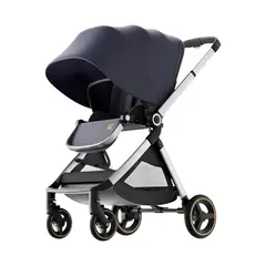 LUBABYCAS - Coche De Paseo De Aluminio 2 Modos EMU Azul