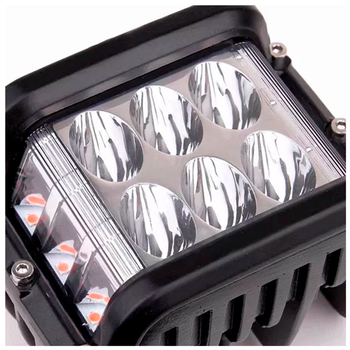 OFERTABKN - Focos Led X2 Auto Spot Bicolor 36w 4x4 Estrobo Blanco + Rojo