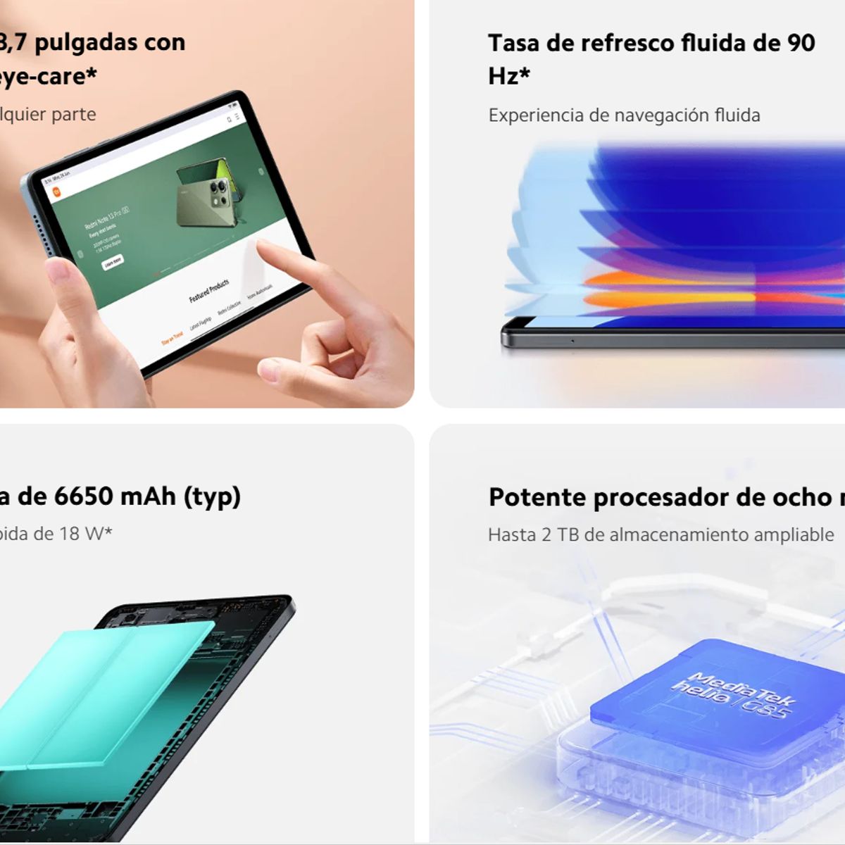 XIAOMI - Xiaomi Tablet Redmi Pad Se 8.7  Ram  6Gb+128Gb Gray