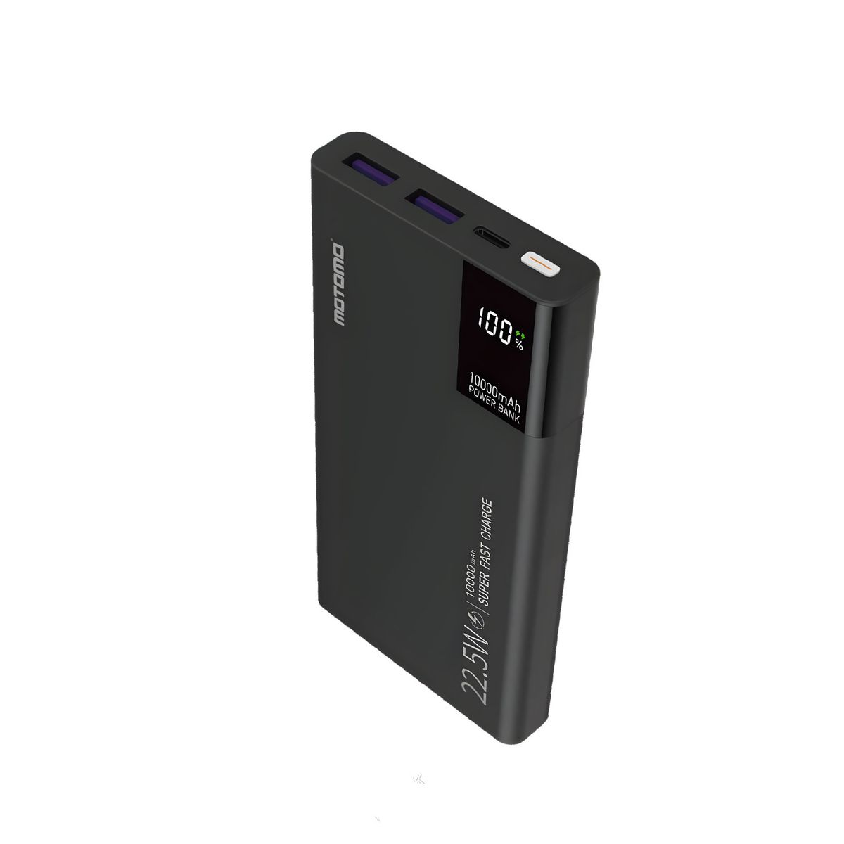 MOTOMO - Power Bank POBAMO41 Motomo 10000mAh con Protección Inteligente Gris