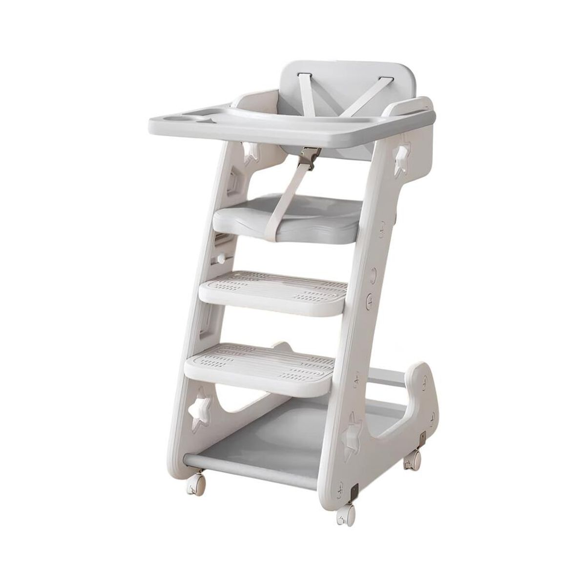 LUBABYCAS - Silla De Comer Multifuncional Growth Gris LuBabycas