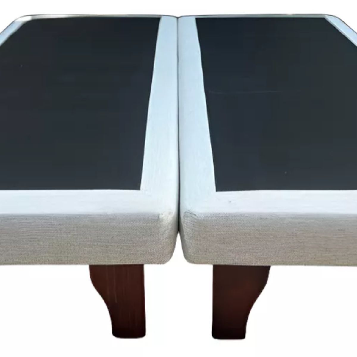 DULCES SUEÑOS - Base Europea Premium king  ( Espuma , Patas Rosen )150X200cm GRIS CLARO