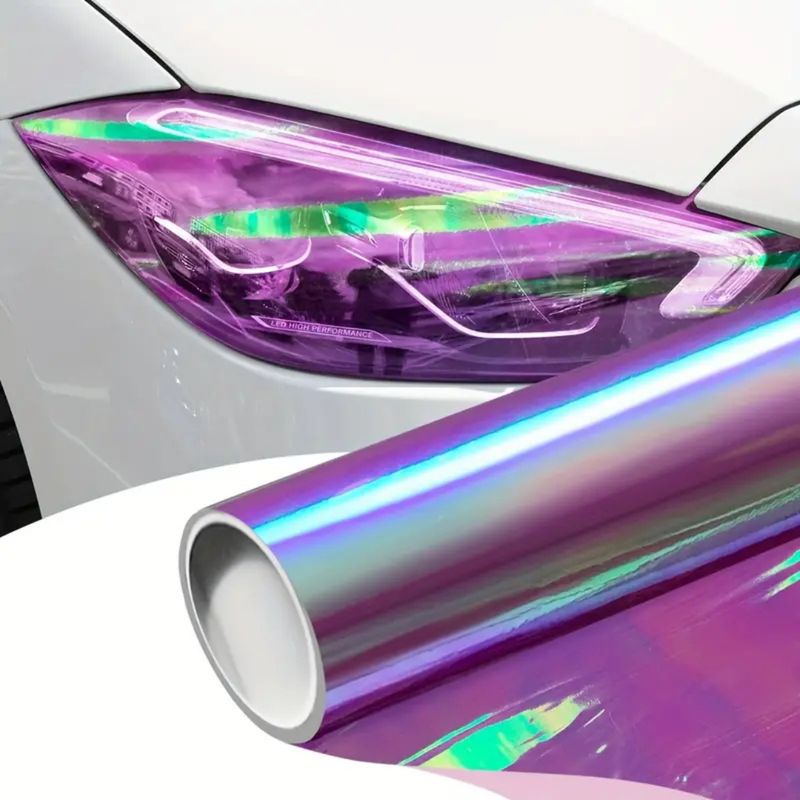 GENERICO - Vinilo Adhesivo Decorativo Focos Autos 30cmx1m Tornasol Mora