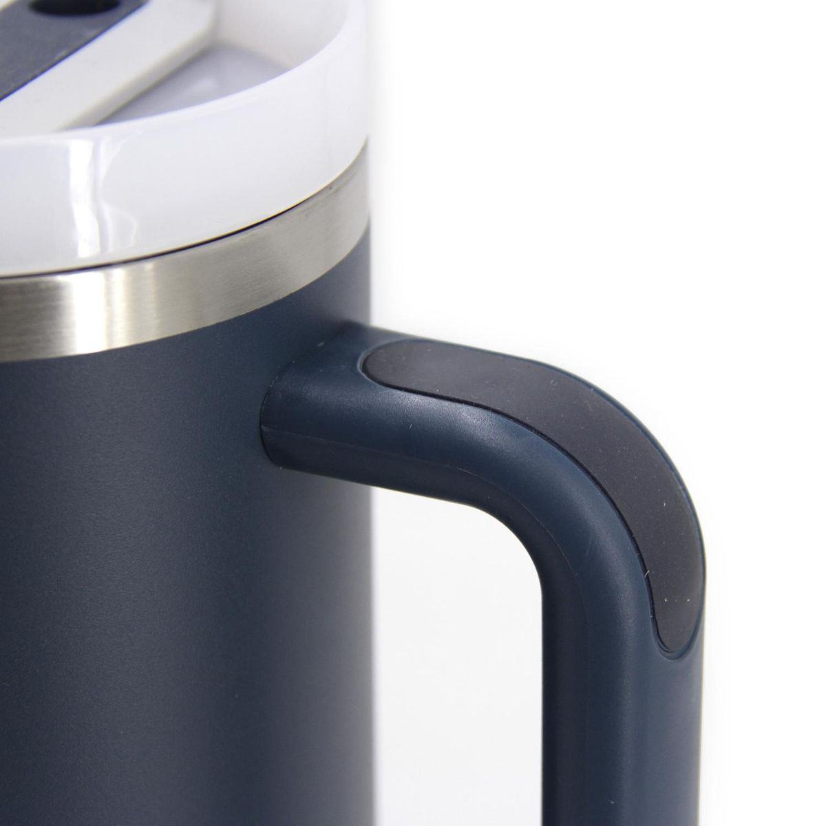 GENERICO - Vaso botella térmica 1200 ml con bombilla - Azul acero - 1