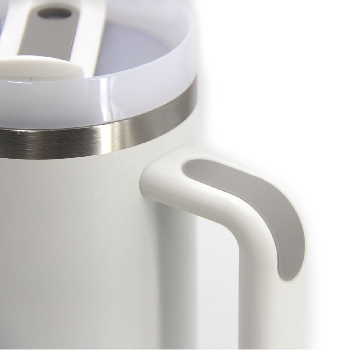 GENERICO - Vaso botella térmica 1200 ml con bombilla - Crema - 1