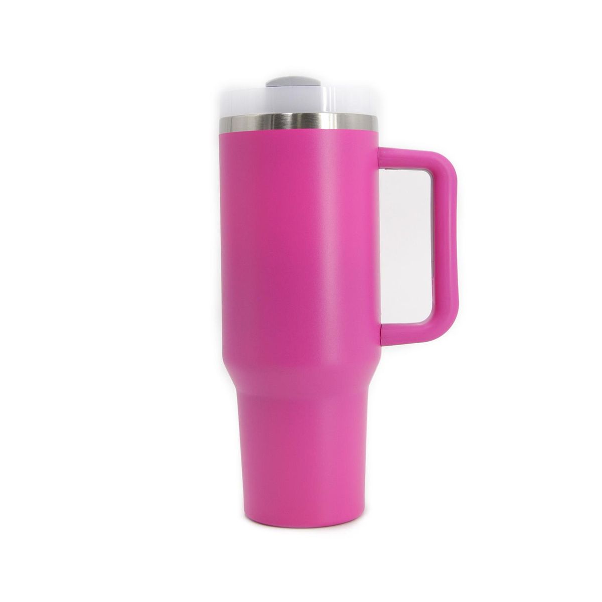 GENERICO - Vaso botella térmica 1200 ml con bombilla - Fucsia - 1