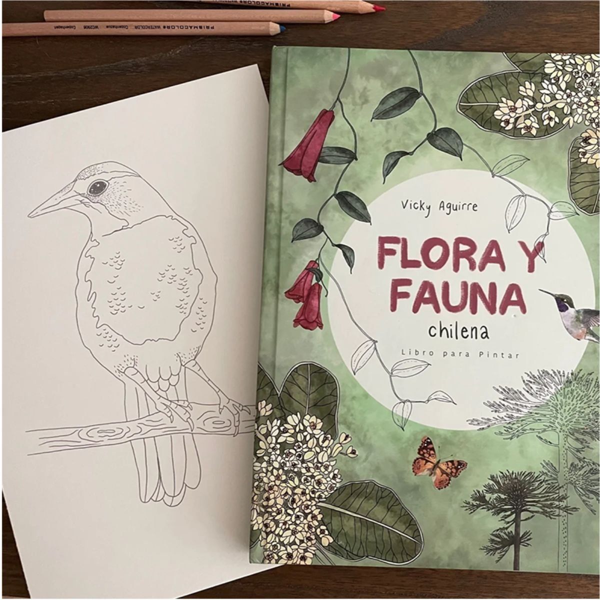 GENERICO - Libro para Colorear Flora & Fauna Chilena Vicky Aguirre