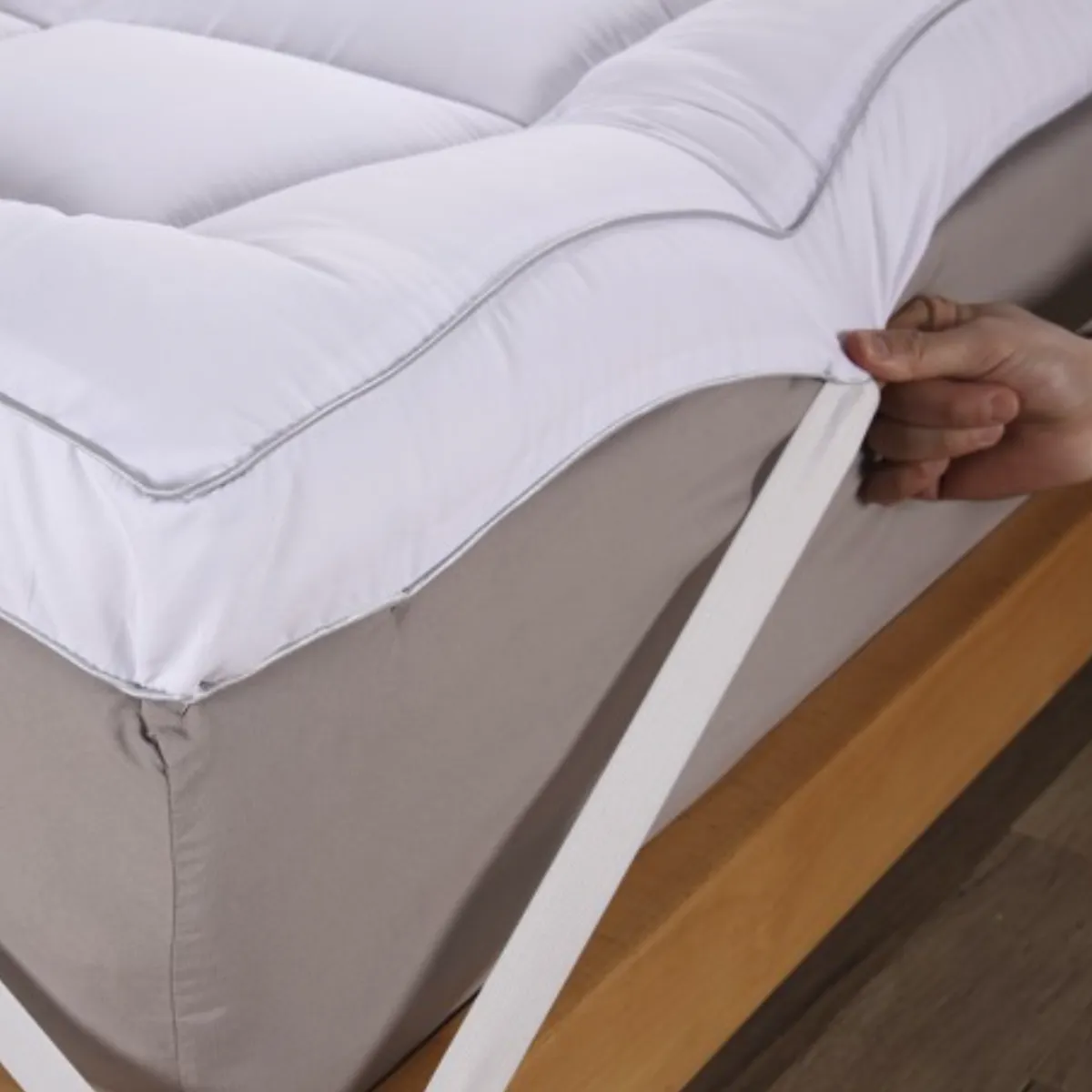 CUISINE BY IDETEX - Cubrecolchón Topper Ultra Acolchado 2 Plazas Marca Ilussion