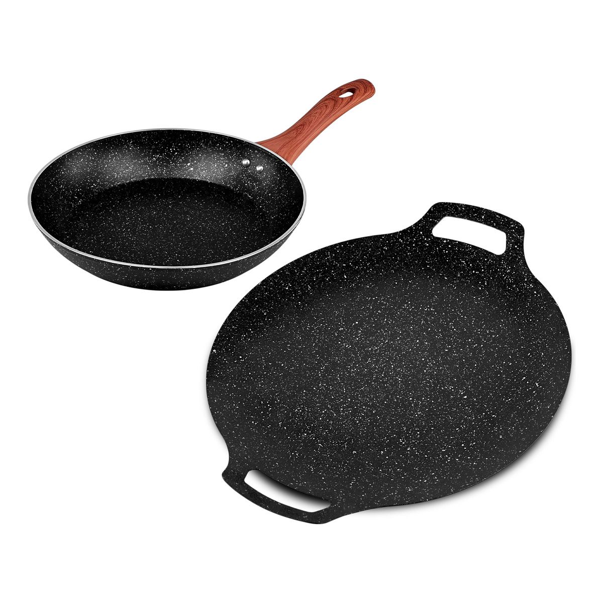 GENERICO - Set Budare Antiadherente 35cm + Sarten Wok Antiadherent 20cm