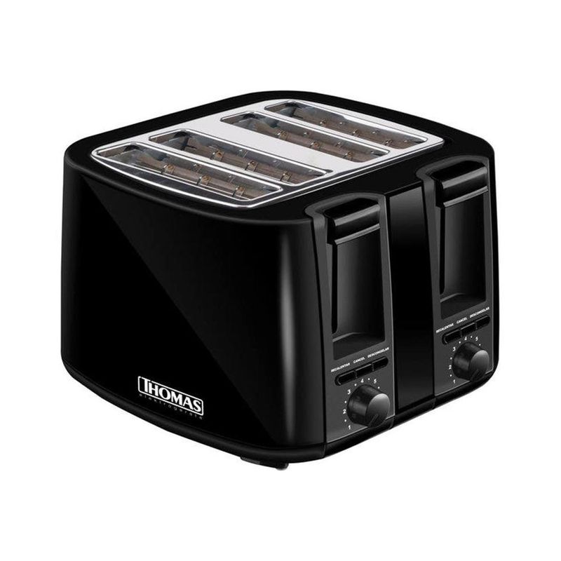 THOMAS - Tostador Eléctrico Thomas TH-126 4 Panes 1500W
