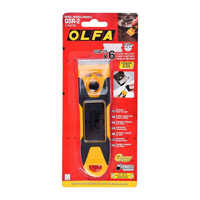 OLFA - Raspador de 40 mm. + 6 Repuestos GSR-2 OLFA