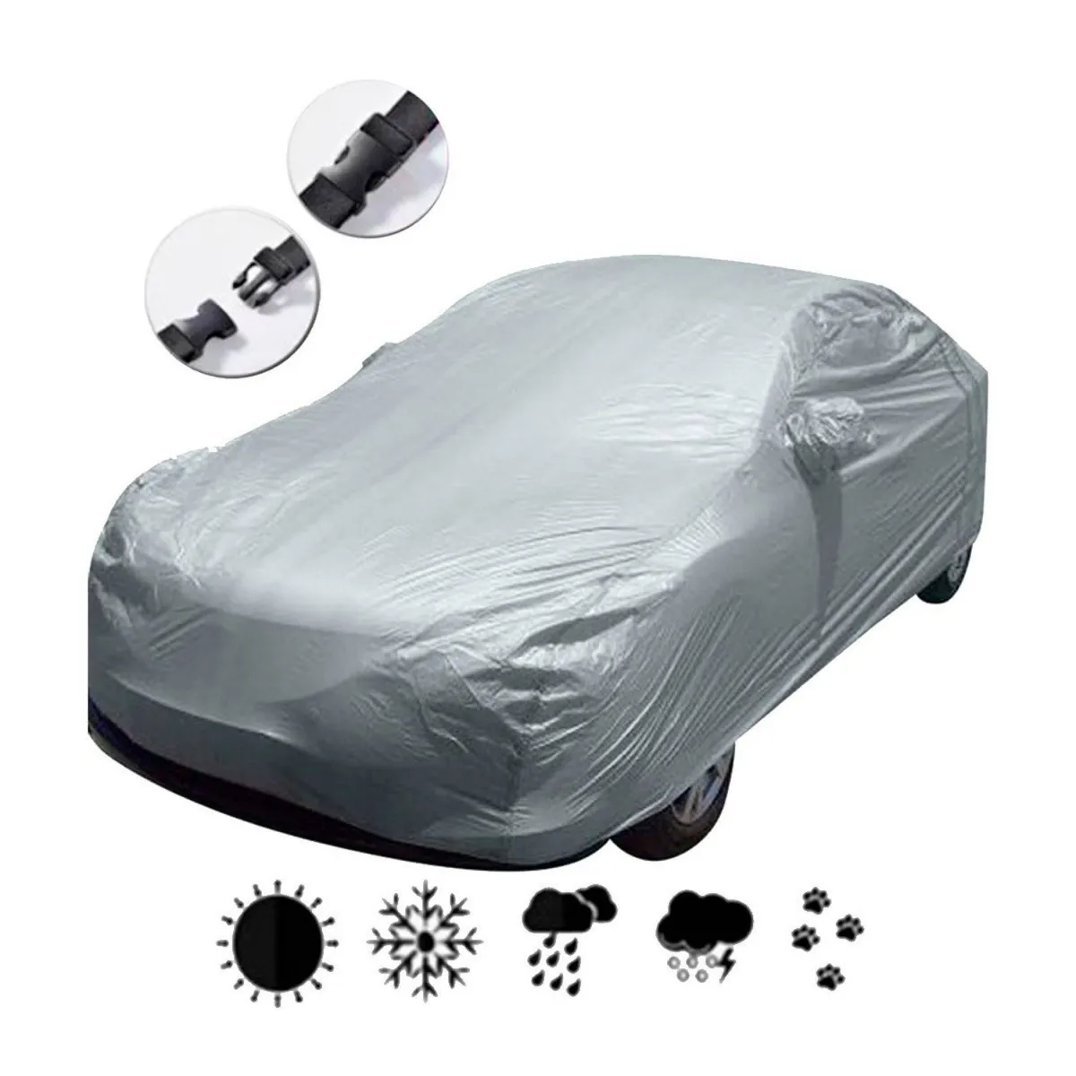 GENERICO - Carpa Funda Para Autos Impermeable Cubre Sol y Agua Talla L