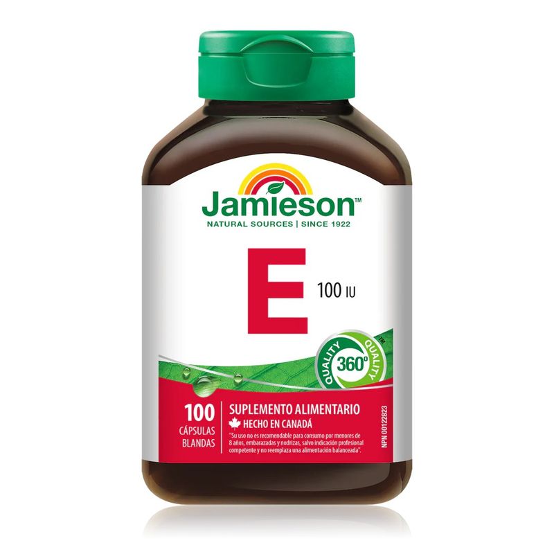 JAMESON - Vitamina E 100ui Jamieson 100 Cápsulas Blandas