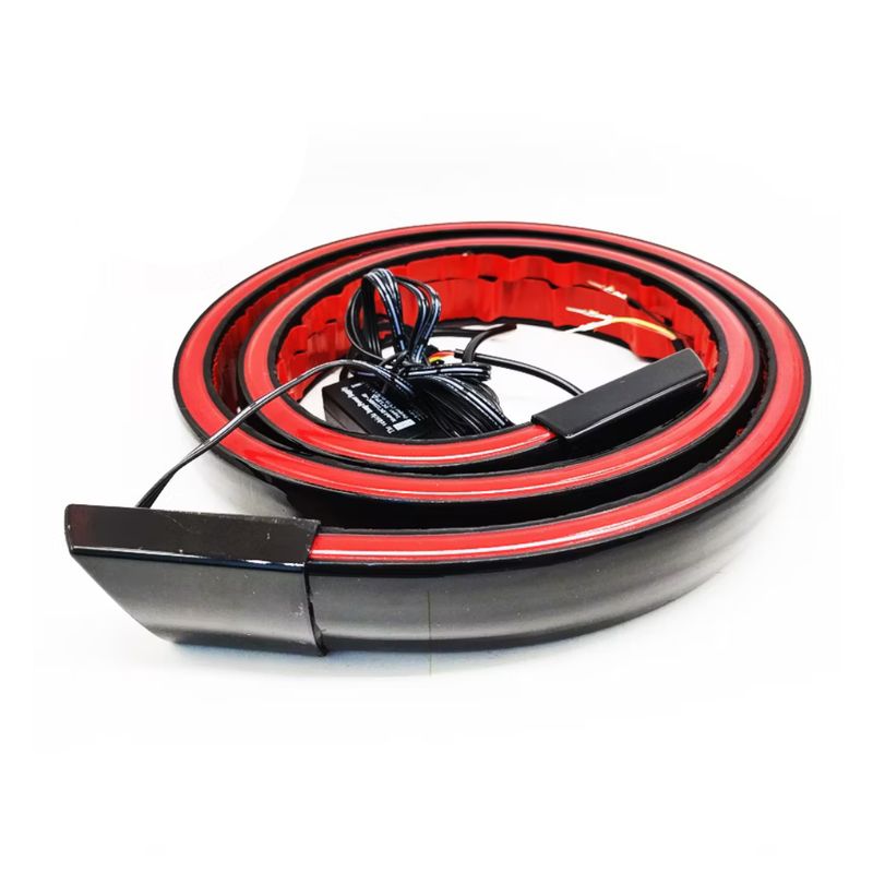 GENERICO - Aleron Lip De Maleta Negro De 4 X 120 Cm Con Luz Led