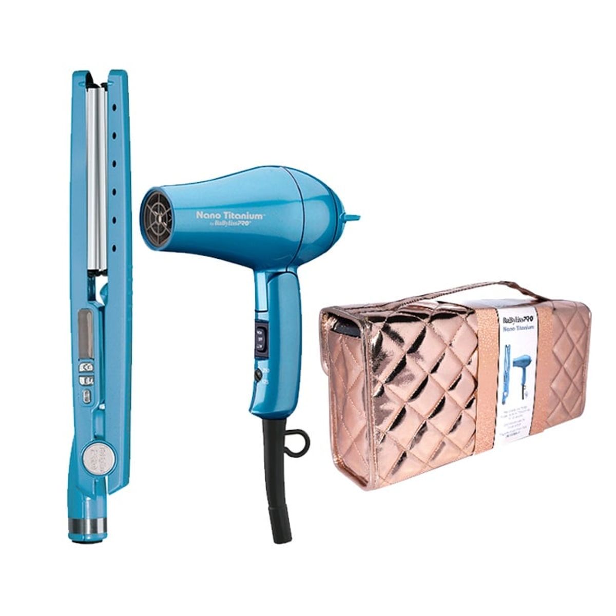 BABYLISS PRO - Kit Travel Plancha 32mm Y Secador mini Babylisspro 2UN