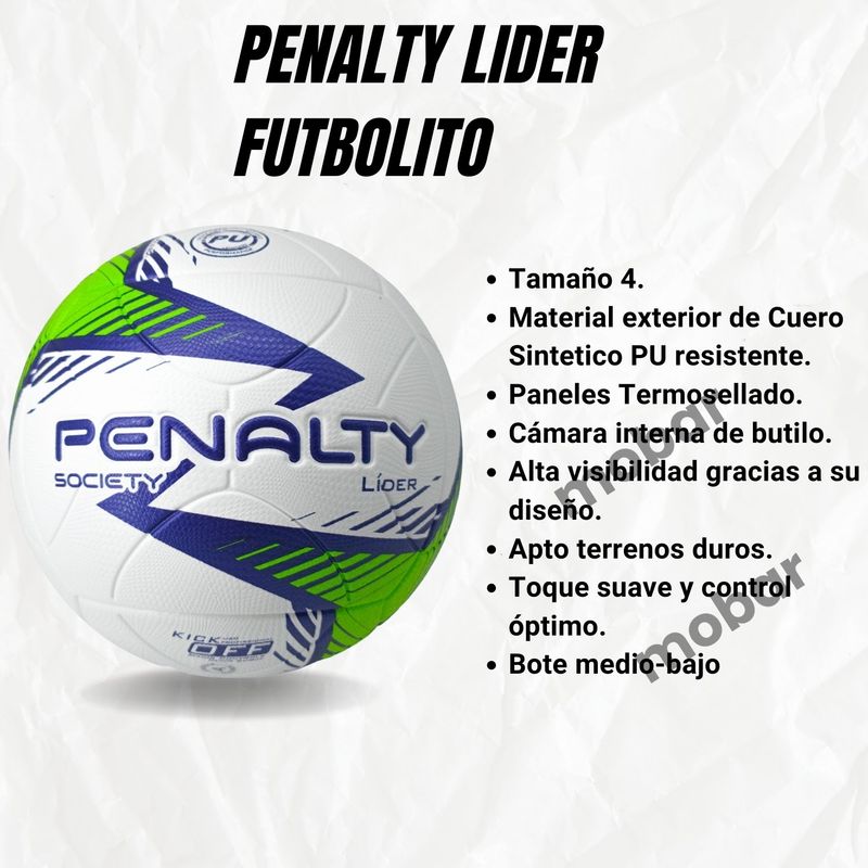 PENALTY - Pelota Futbolito Futbol Baby N4 Penalty Lider Bote Medio
