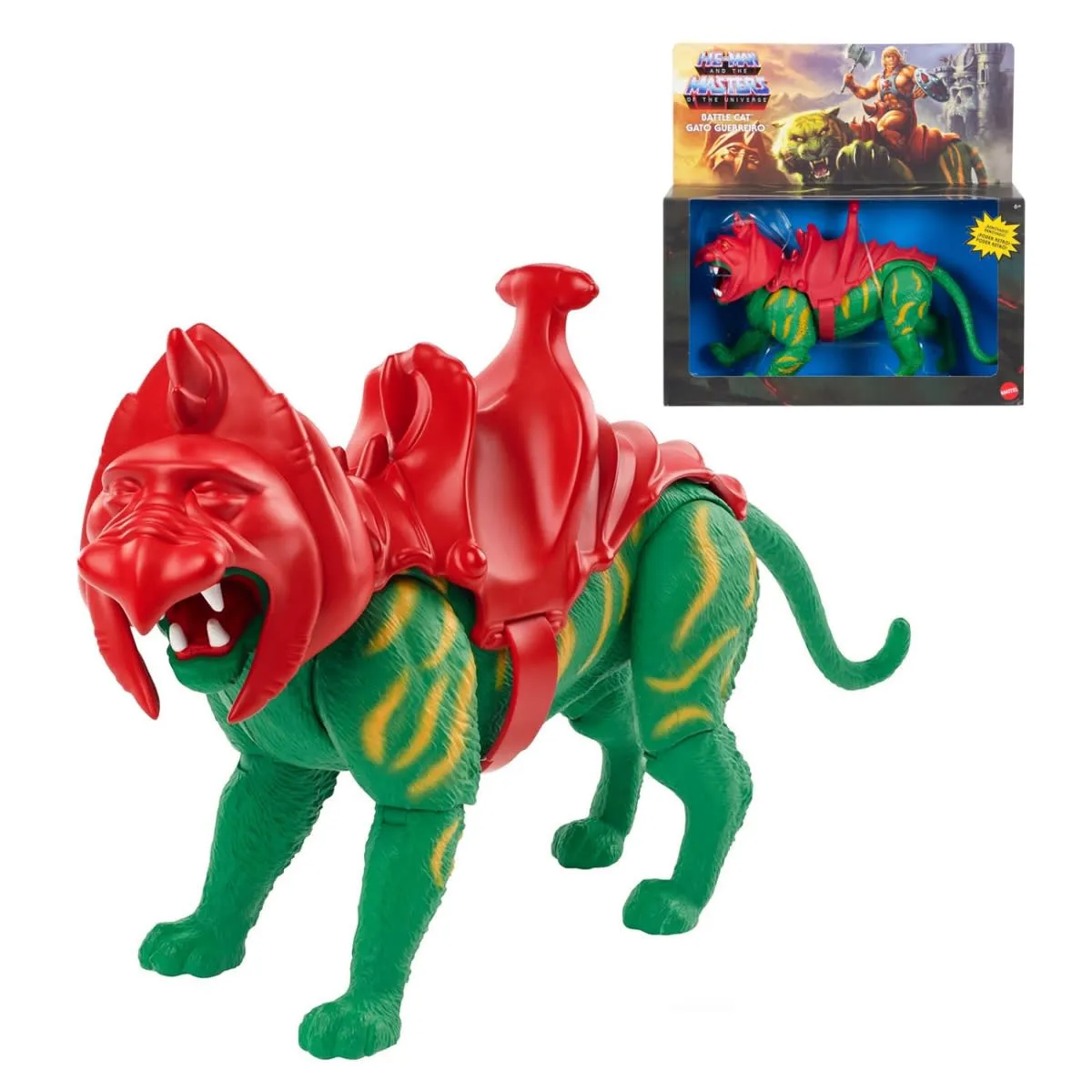 MATTEL - He-man Battle Cat Master Of The Universe Retro Mattel Motu
