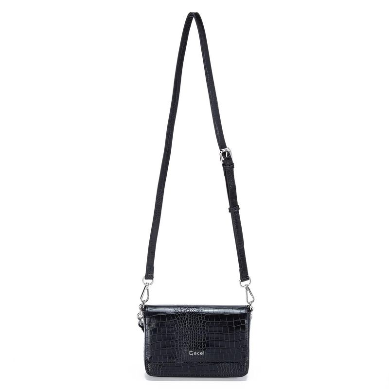 GACEL - Cartera - Retro con Tapa Grande - Gacel - Negro