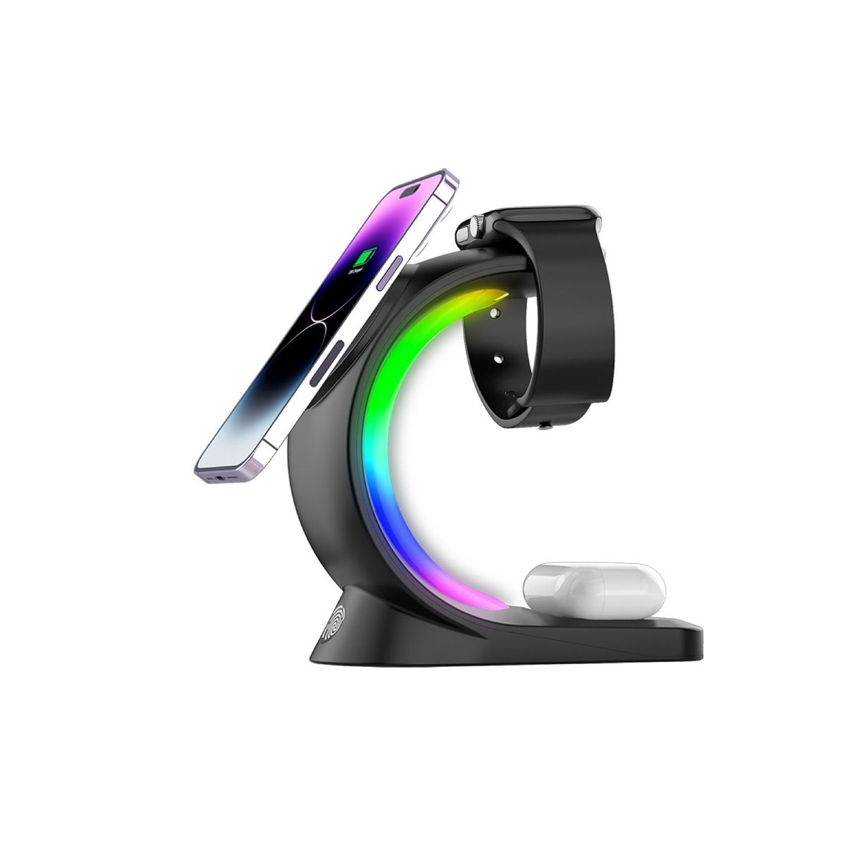 MOTOMO - Stand de Carga Inalámbrica Motomo T17, 15W, 3 en 1