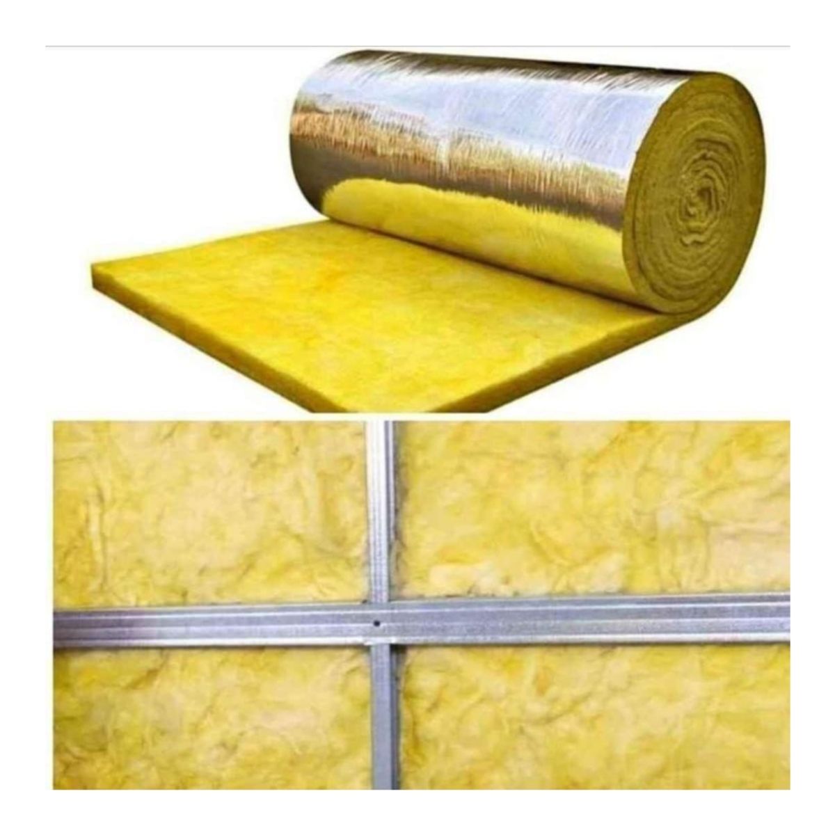 GENERICO - Lana De Vidrio Con Foil De Aluminio 50 mm Rinde 14,4 M