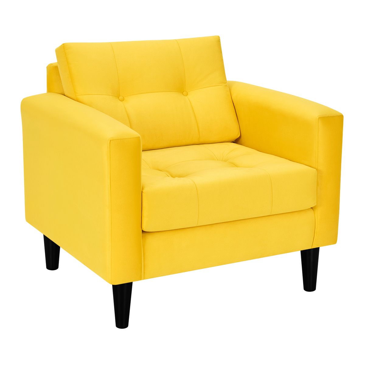 BODEVIR - Sofa Retro 1C Felpa 00 Amarillo
