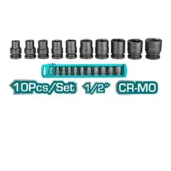 TOTAL - Juego Set De Dados Corto De Impacto 1 2 10 Piezas THISTD12101