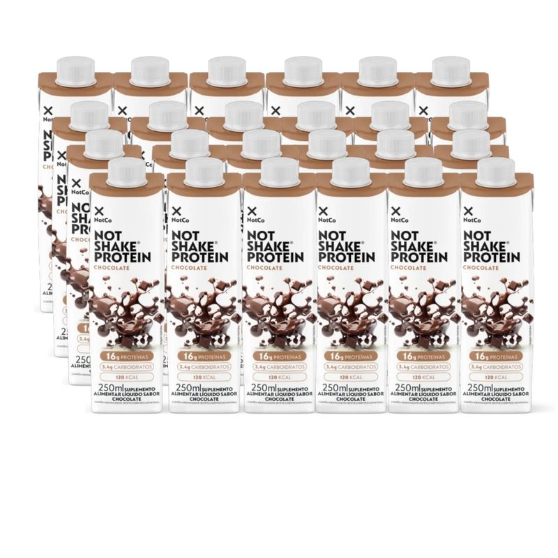 NOTCO - PACK X24 BEBIDA VEGETAL NOT SHAKE PROTEIN 250ML CHOCOLATE - NOTCO