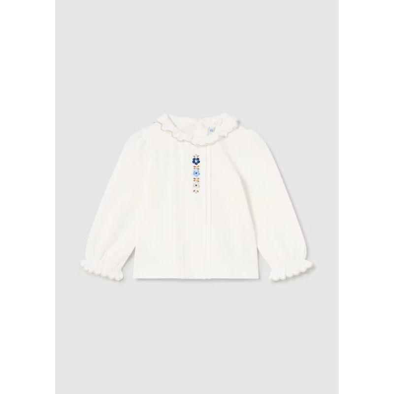 MAYORAL - Blusa flores bordadas bebé_.