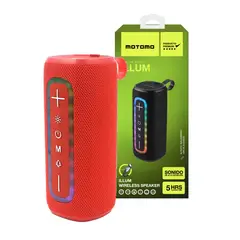MOTOMO - Parlante Inalámbrico ILLUM PAPOBT23 RGB Color Rojo