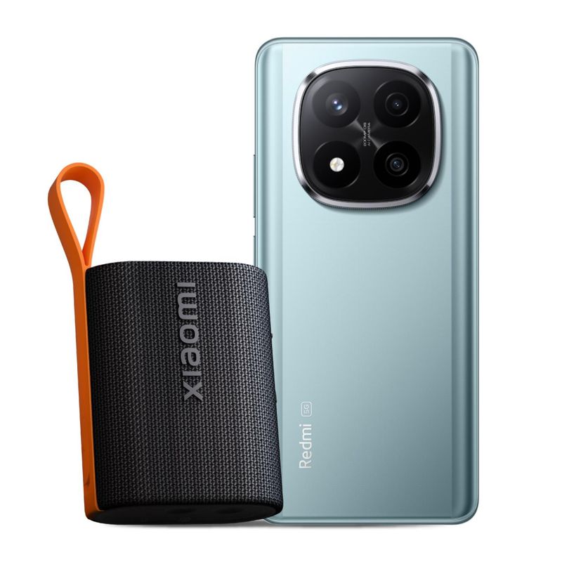 XIAOMI - KIT Celular Redmi Note 14 Pro+ 5G 256GB Frost Blue + Xiaomi Sound Pocket 5W