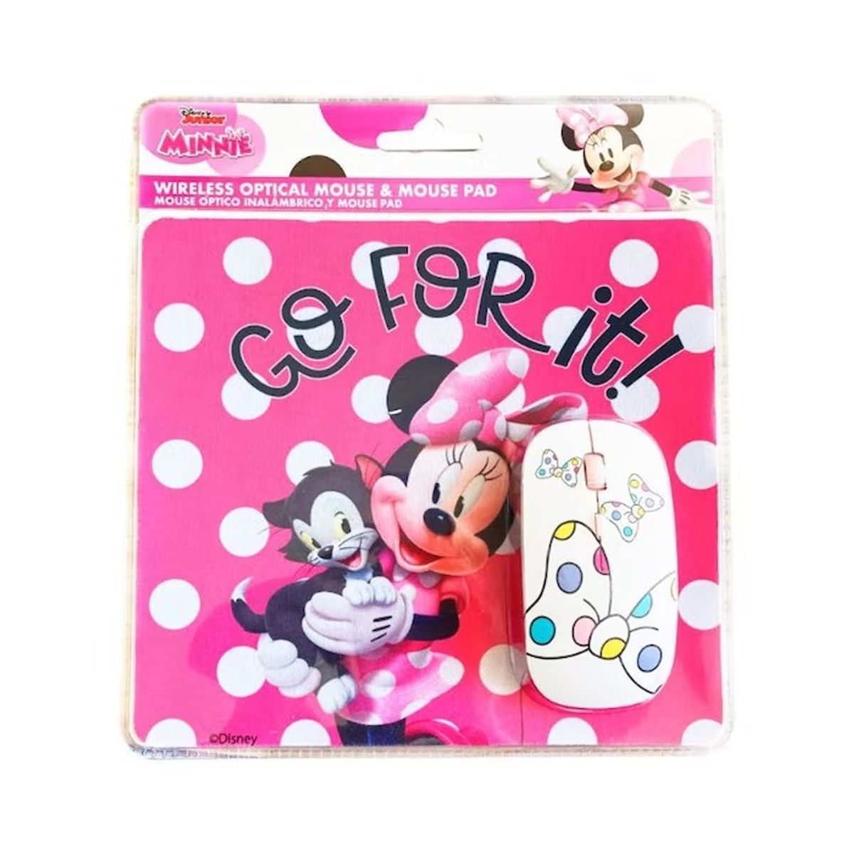 OEM - Kit Mouse Inalámbrico y Mouse Pad Minnie 1
