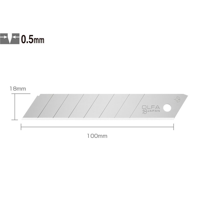 OLFA - Repuesto Universal 18 mm. 50 un. LB-50 - OLFA