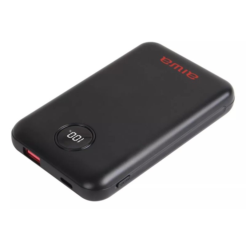 AIWA - Cargador Batería Externa PowerBank 10000Mah Aiwa Paw-300 Color Negro