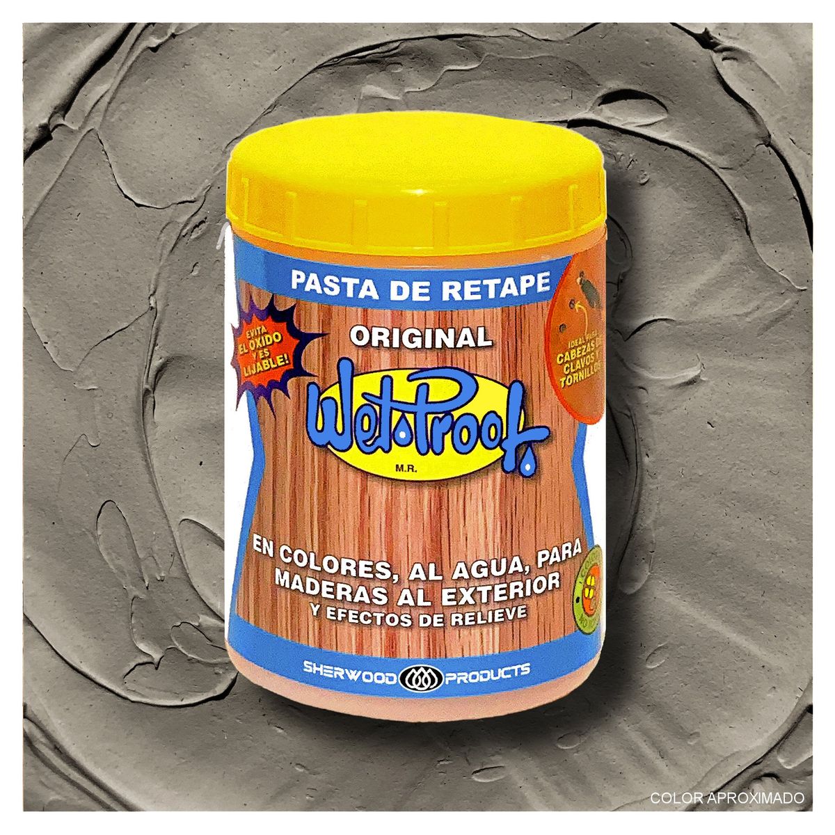 WETPROOF - PASTA DE RETAPE WET PROOF® TAUPÉ PARA MADERA EXTERIOR 1-2 KG