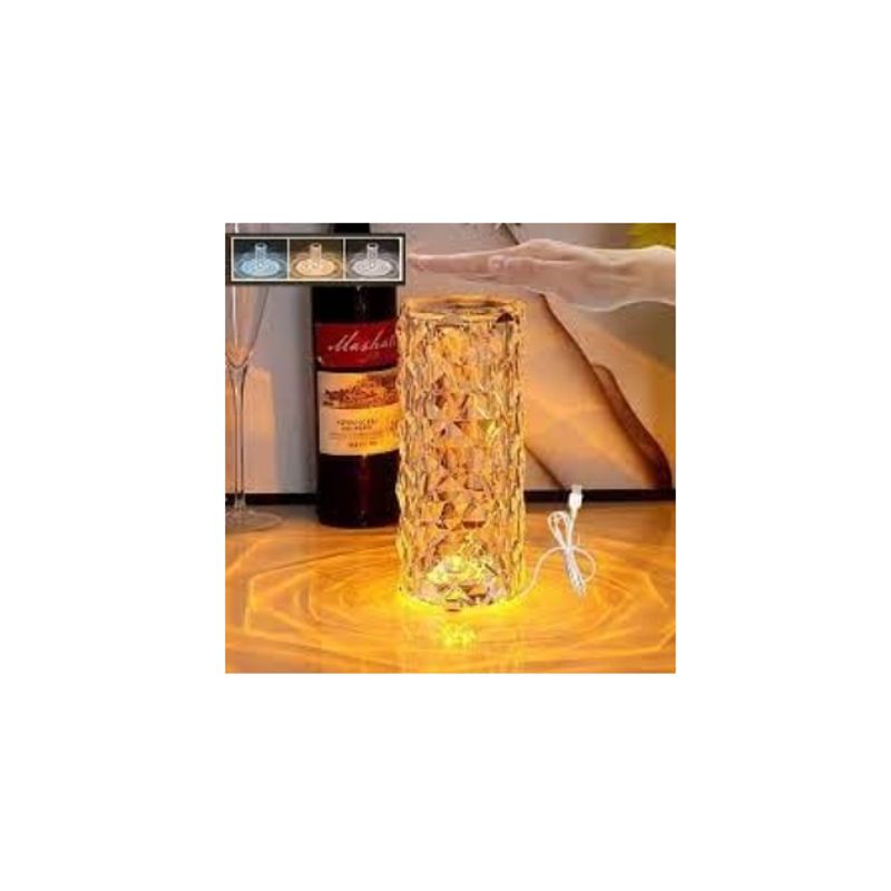 GENERICO - Lámpara de Cristal Táctil de mesa