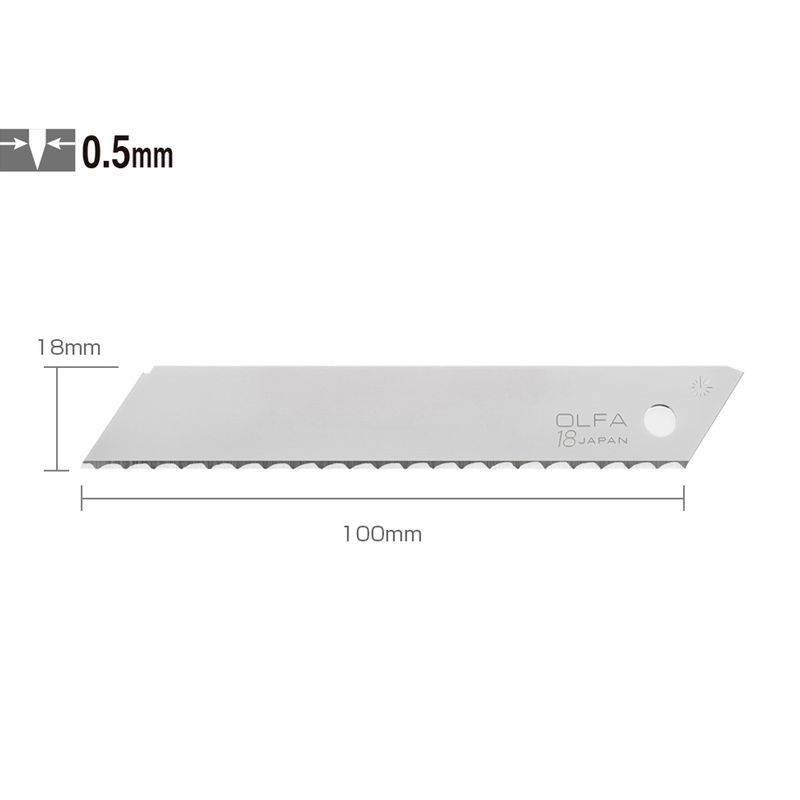 OLFA - Repuesto hoja con filo ondulado 10mm LWB-3B 3 Un - OLFA