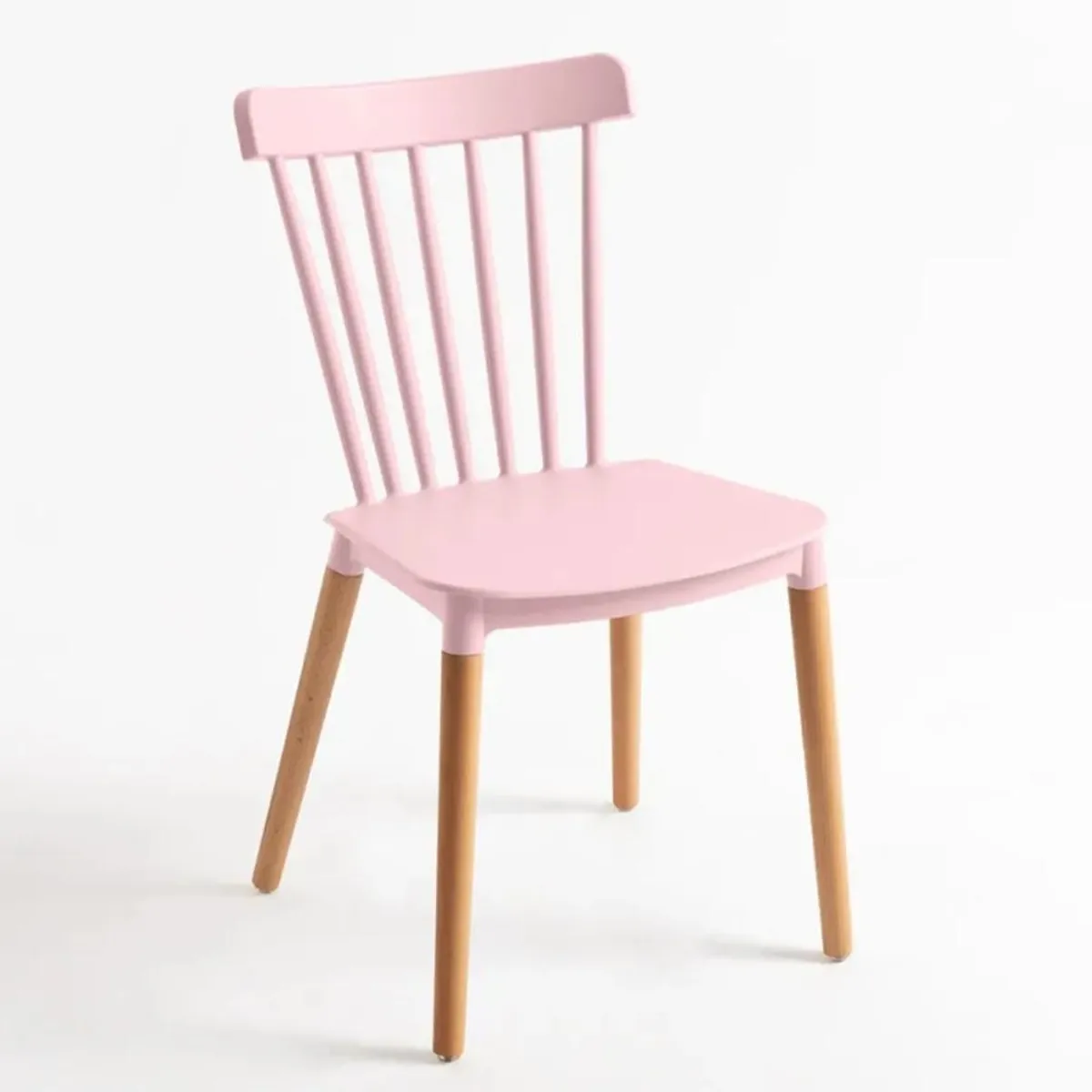 HABITA2 CHILE - Pack 4 Silla de Comedor Windsor de Polipropileno Rosada