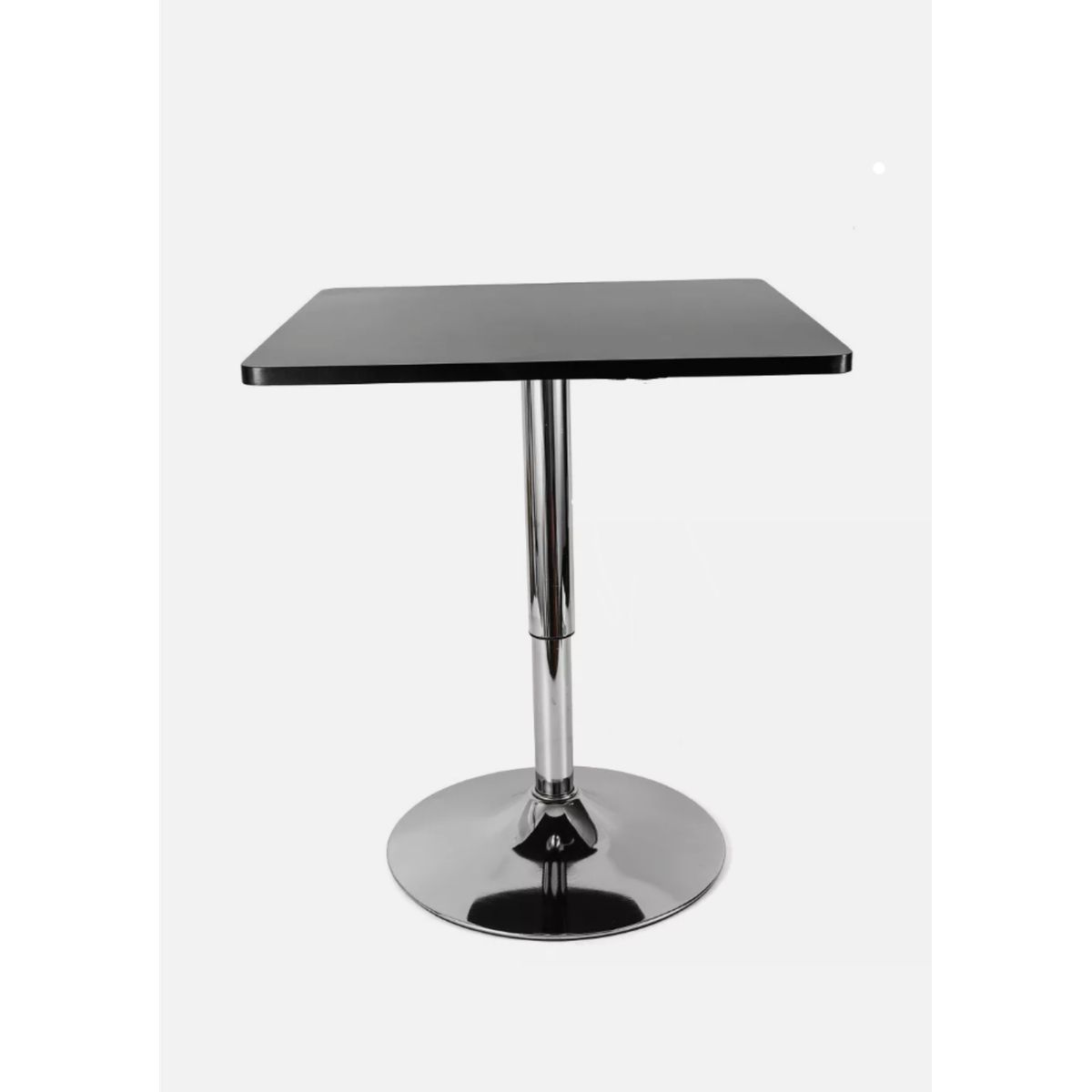 ARTIHOGAR - Mesa Bar de Altura Regulable Cuadrada 60 CM MDF Color Negro