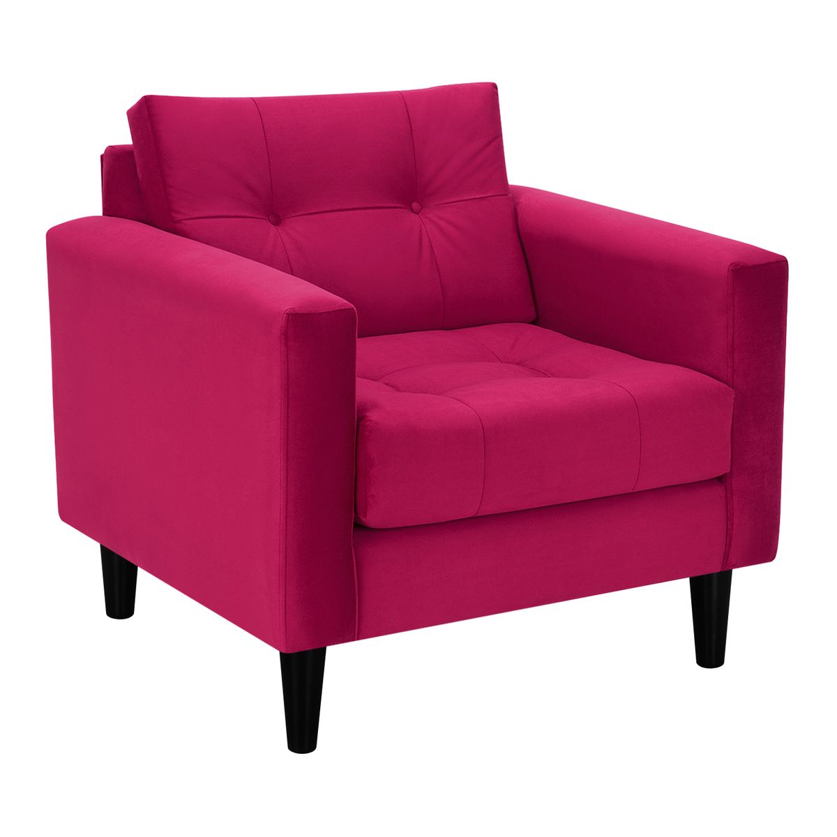 BODEVIR - Sofa Retro 1C Felpa 00 Burdeo