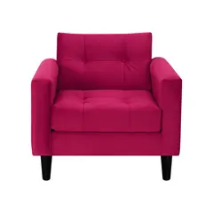 BODEVIR - Sofa Retro 1C Felpa 00 Burdeo