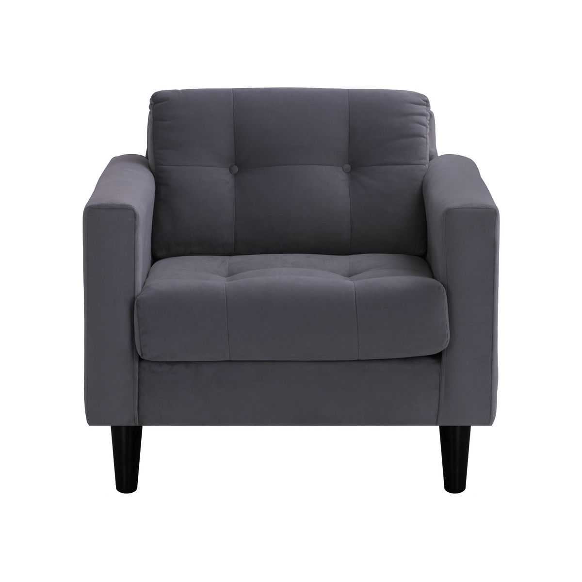 BODEVIR - Sofa Retro 1C Felpa 00 Gris