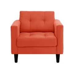 BODEVIR - Sofa Retro 1C Felpa 00 Naranja