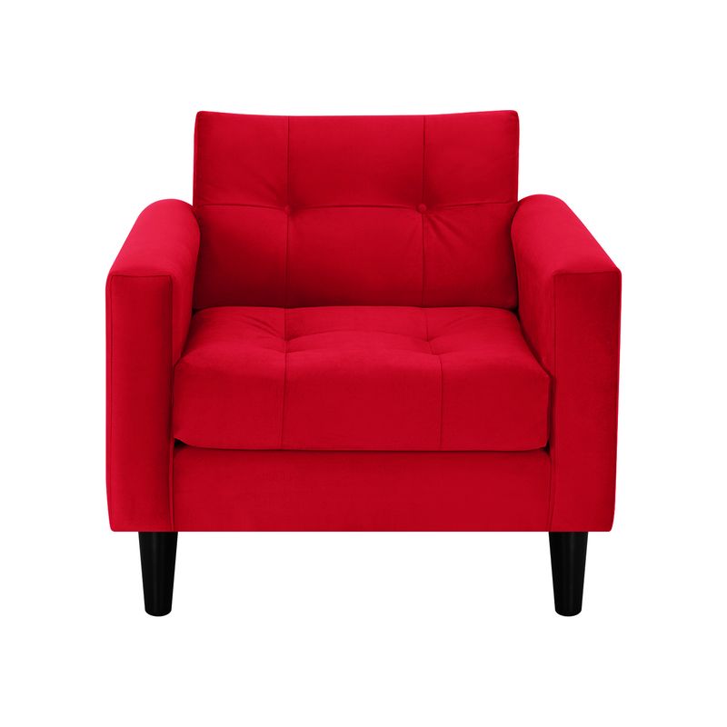 BODEVIR - Sofa Retro 1C Felpa 00 Rojo