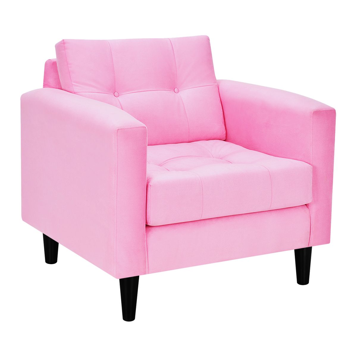 BODEVIR - Sofa Retro 1C Felpa 00 Rosado