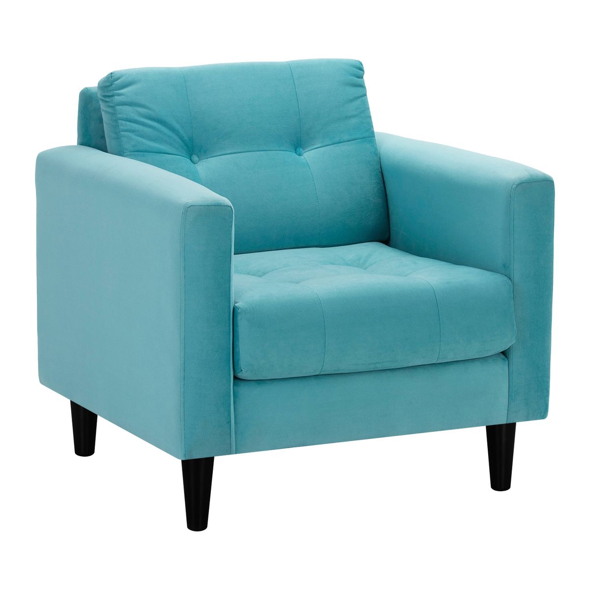 BODEVIR - Sofa Retro 1C Felpa 00 Turquesa