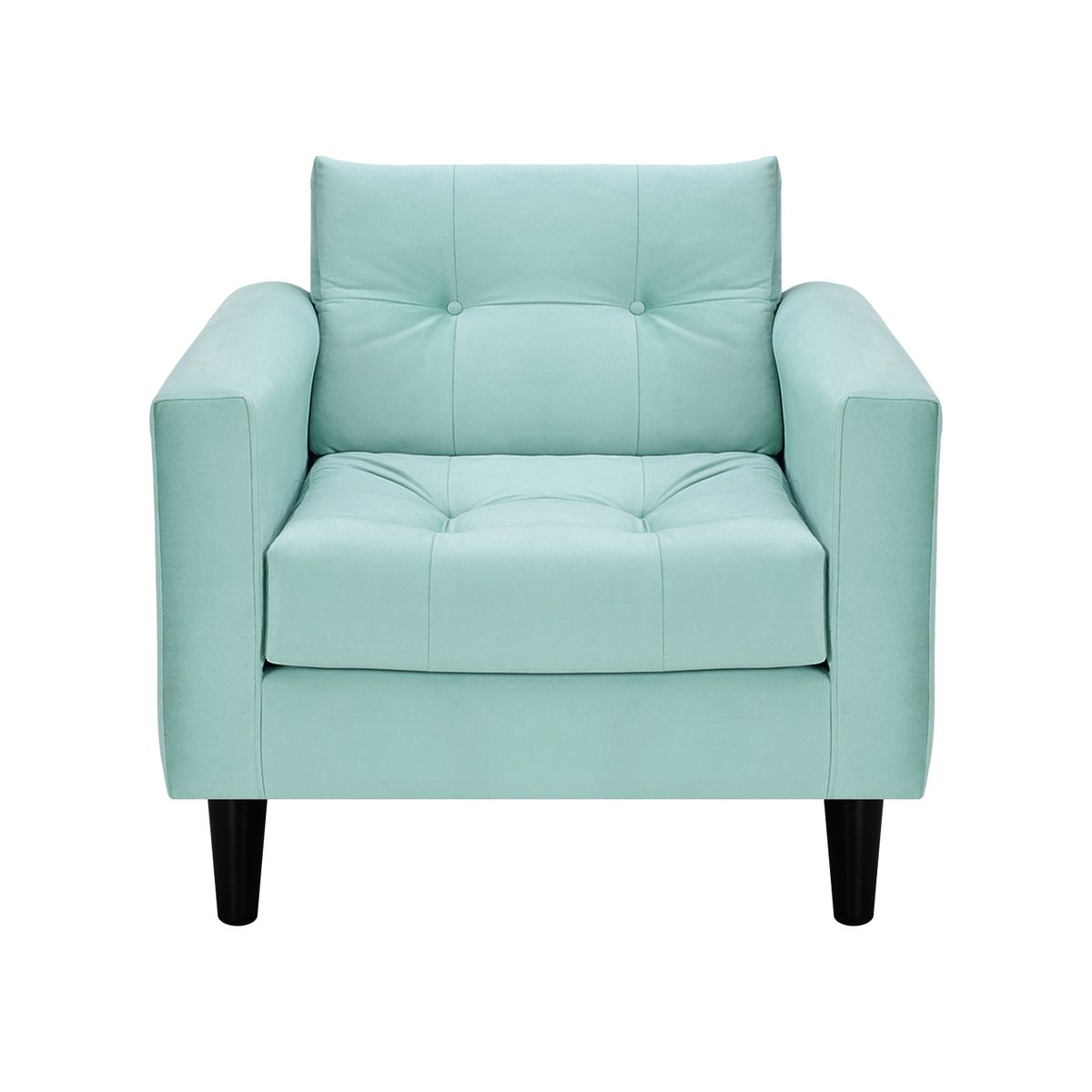 BODEVIR - Sofa Retro 1C Felpa 00 Verde Agua