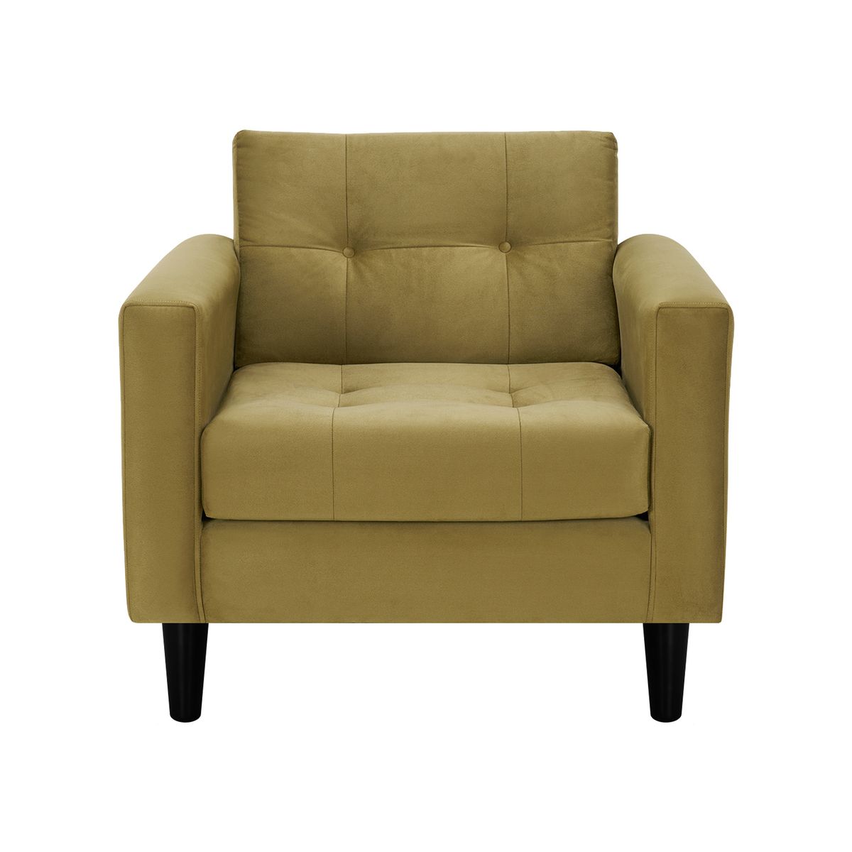 BODEVIR - Sofa Retro 1C Felpa 00 Verde Musgo