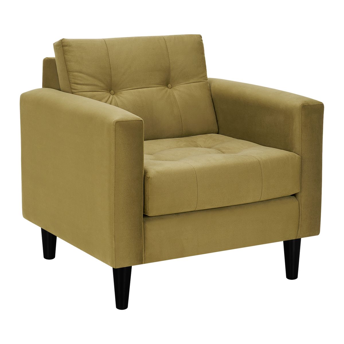 BODEVIR - Sofa Retro 1C Felpa 00 Verde Musgo