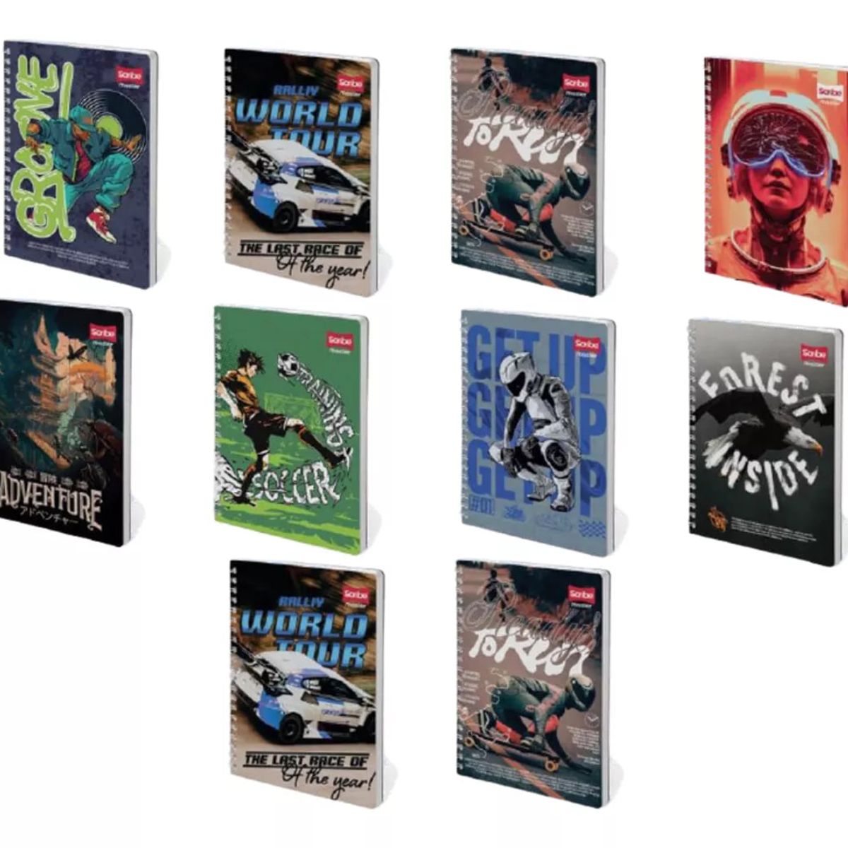 GENERICO - Pack 10 Cuadernos Scribe Universitario 7 mm X 100 h Hombre