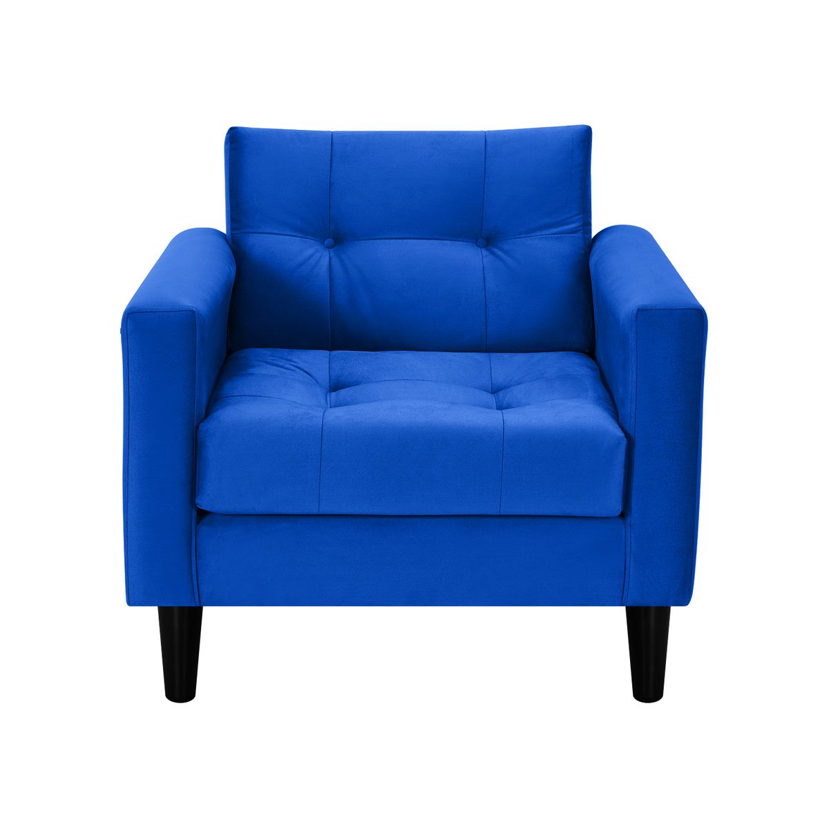 BODEVIR - Sofa Retro 1C Felpa 00 Azul Rey